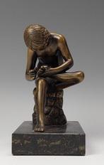 Sculpture, Spinarii - 16 cm - Bronze, Marbre