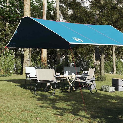 vidaXL Kampeerluifel waterdicht 420x440 cm blauw, Caravans en Kamperen, Tenten, Nieuw, Verzenden