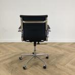 luxe vergaderstoel / bureaustoel, zwart PU leder - chroom, Ergonomisch, Gebruikt, Zwart, Bureaustoel