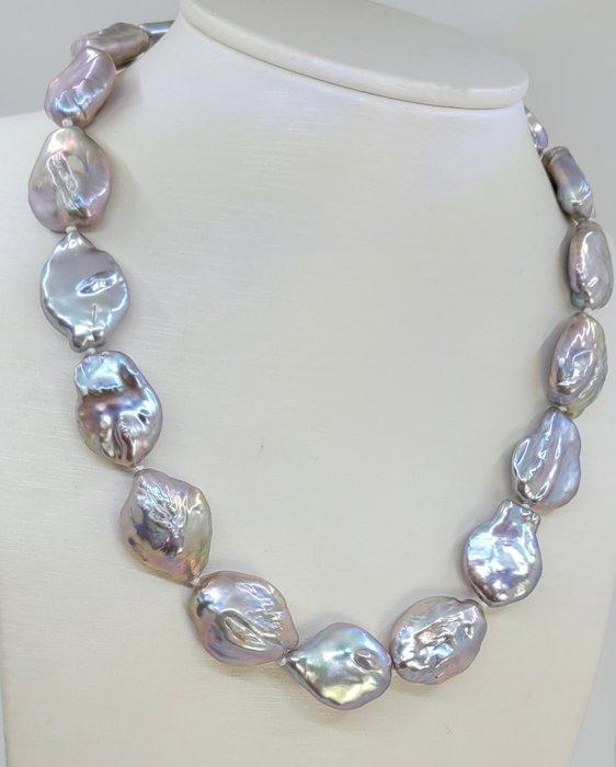 Zonder Minimumprijs - Halsketting Grote 17x19mm grijze, Handtassen en Accessoires, Kettingen