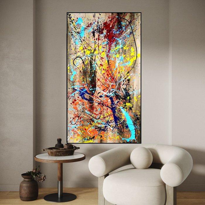 Luc Mora - Paysage fleuri - XXL, Antiquités & Art, Art | Objets design