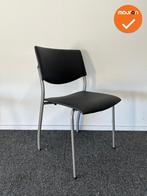 Ahrend 460 vergaderstoel - grijs onderstel - nieuw zwart kun, Vergader- of Presentatieruimte, Ophalen of Verzenden, Gebruikt, Stoel