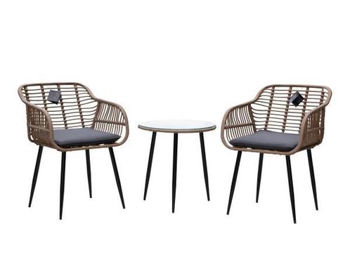 Veiling - Spring Tuinset met Koffie Tafel (Inclusief kussens, Tuin en Terras, Tuinsets en Loungesets