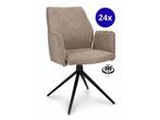Veiling - Armstoel Davidson (set van 24) Draaibaar - Stof -