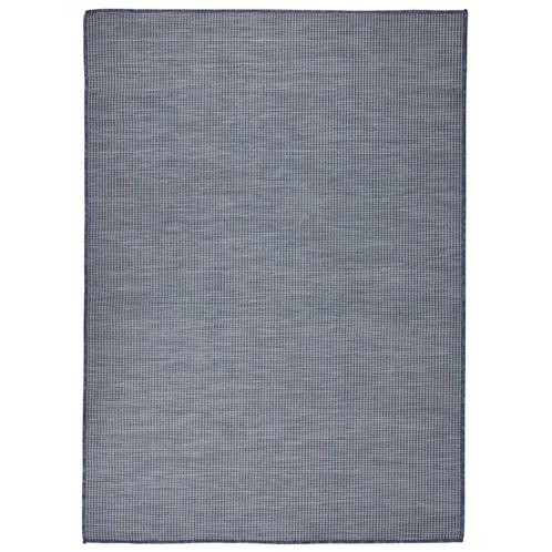 vidaXL Buitenkleed platgeweven 200x280 cm blauw, Huis en Inrichting, Stoffering | Tapijten en Vloerkleden, Nieuw, Verzenden