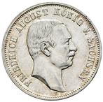 Duitsland, keizerrijk Friedrich August III. 3 Mark 1910, Postzegels en Munten