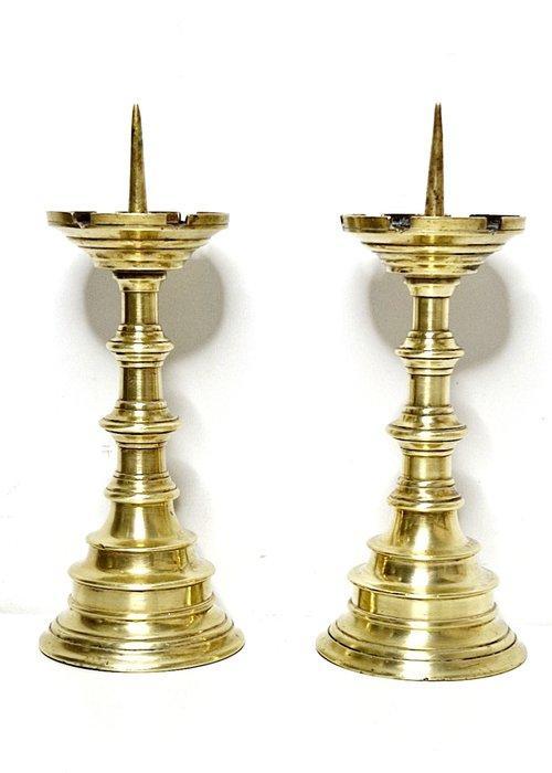 Kandelaar (2) - Verguld brons, Antiek en Kunst, Antiek | Overige Antiek