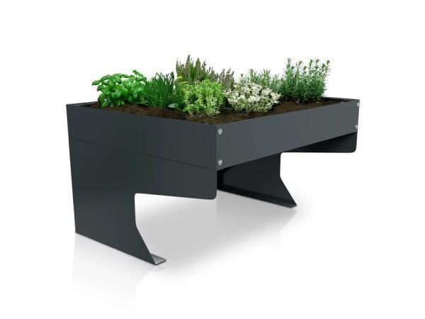 Veiling - Maairobotgarage - Met plantenbak - Antraciet, Tuin en Terras, Robotmaaiers, Nieuw