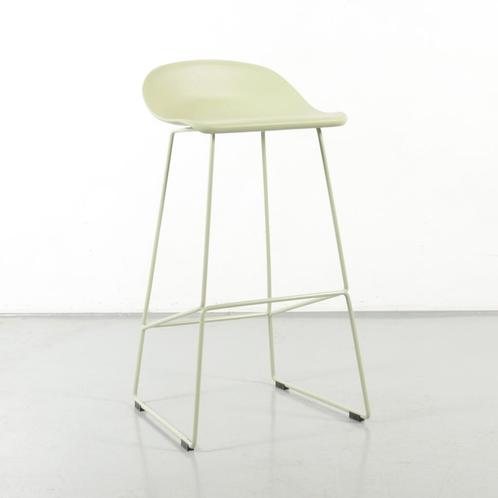 Barkruk Sölvesborg, lichtgroen, buisframe onderstel, Huis en Inrichting, Stoelen, Gebruikt, Ophalen of Verzenden