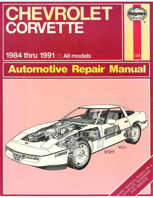 1984 - 1991 CHEVROLET CORVETTE VRAAGBAAK ENGELS, Auto diversen, Handleidingen en Instructieboekjes