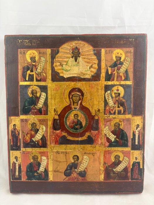 Icoon - Grote icoon van de Maagd van Kursk, van het, Antiquités & Art, Art | Art non-occidental