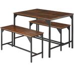 tectake Zitgroep Bolton 2 + 1 - Industrieel hout donker, rus, Huis en Inrichting, Complete eetkamers, Verzenden, Nieuw