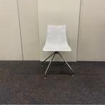 Scab Zebra design stoel, draaistoel,  Wit - chroom, Huis en Inrichting, Gebruikt, Eén