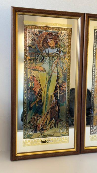 Alphons Mucha (1860-1939) (after) - The four seasons, Antiek en Kunst, Antiek | Overige Antiek
