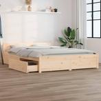 vidaXL Bedframe met lades 140x190 cm, Huis en Inrichting, Slaapkamer | Bedden, Verzenden, Nieuw