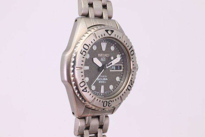 Seiko - AGS - Zonder minimumprijs - 5M43-0B70 | AGS Grey, Handtassen en Accessoires, Horloges | Antiek