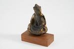 Antique Miniature Amitabha Buddha Seated Sculpture - Beeld
