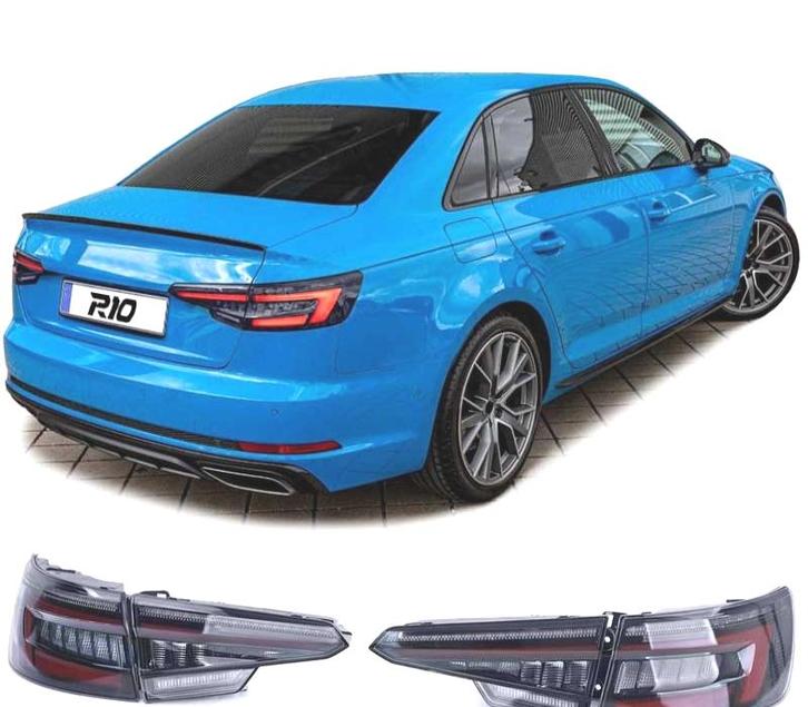 Phares Pour Audi A4 S4 B9 8W Berline 15- Led Noir Fumé, Autos : Pièces & Accessoires, Éclairage, Envoi