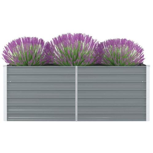 vidaXL Plantenbak verhoogd 160x80x45 cm gegalvaniseerd staal, Tuin en Terras, Bloempotten, Nieuw, Verzenden