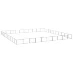 vidaXL Hondenkennel 100 m² staal zilverkleurig, Dieren en Toebehoren, Verzenden, Nieuw
