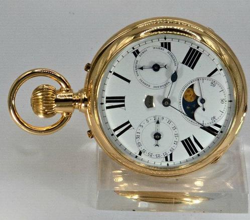 TS Schweiz - 18K Gold Savonette - digitale, Handtassen en Accessoires, Horloges | Heren