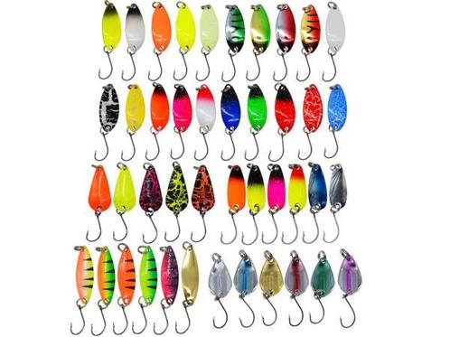 Veiling - Set van kunstaas spinners - 43-delig - blinkers, Watersport en Boten, Hengelsport | Roofvissen, Nieuw