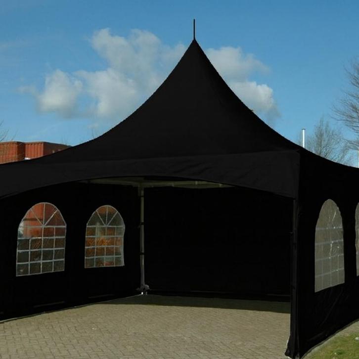 Ambisphere | Pagode 6x6m Zwart ZWART Feesttent-Partytent, Tuin en Terras, Partytenten, Partytent, Nieuw