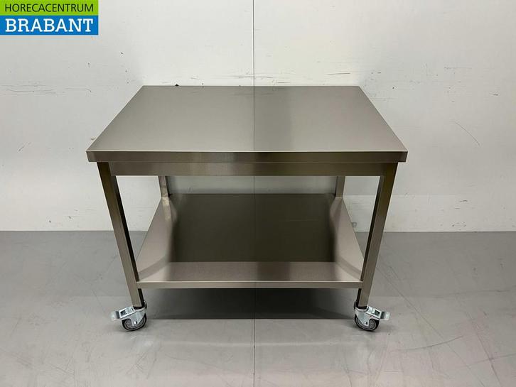 RVS HCB Verrijdbare Werktafel Tafel Op Wielen 100 x 70 x 85, Zakelijke goederen, Horeca | Meubilair en Inrichting, Ophalen of Verzenden