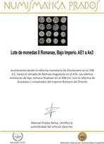 Romeinse Rijk Lote 8 monedas Æ acuñadas entre los siglos III, Postzegels en Munten