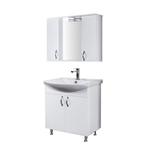 Badkamermeubelset BWS Aleco 80 cm incl. Spiegelkast met, Ophalen of Verzenden, Nieuw, Bad