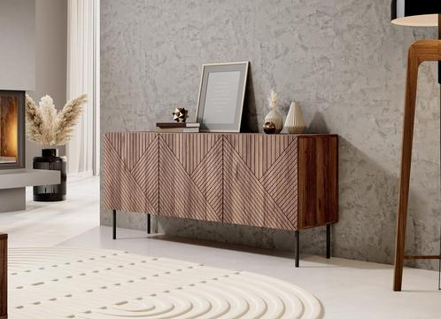 Meubella Dressoir eiken 150 cm - Opbergkast 3 deuren, Maison & Meubles, Armoires | Dressoirs, Envoi