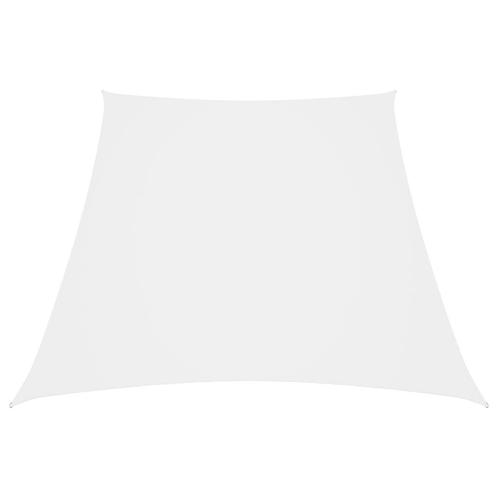 vidaXL Zonnezeil trapezium 2/4x3 m oxford stof wit, Tuin en Terras, Parasols, Nieuw, Verzenden