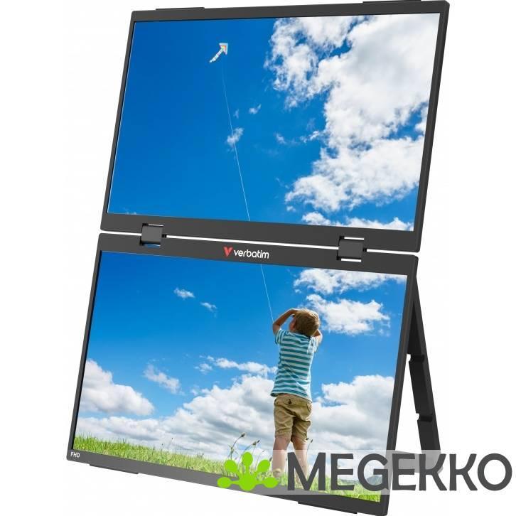 Verbatim 32403 Portable 15.6  Dual Essential Monitor, Computers en Software, Overige Computers en Software, Nieuw, Verzenden