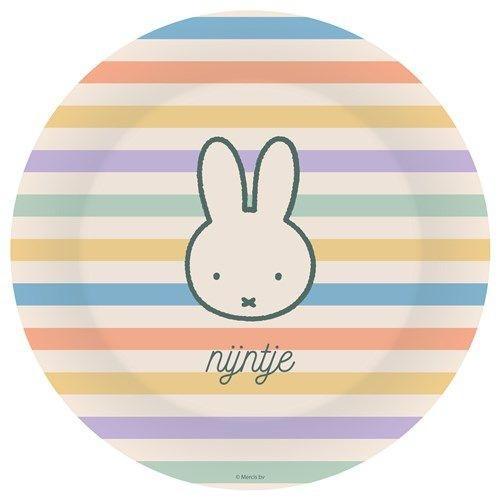 Borden Nijntje 23cm, 8st, Hobby en Vrije tijd, Feestartikelen, Nieuw, Verzenden