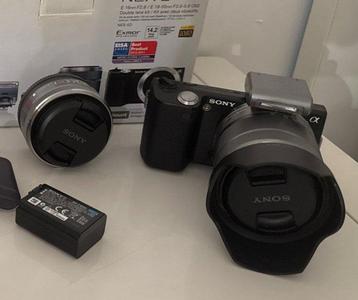 Sony NEX-5 + 18-55mm OSS + 16mm F2.8 Digitale camera, Audio, Tv en Foto, Nieuw