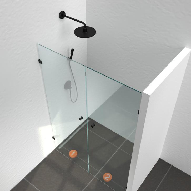 Dubbele douchedeur nis, Bricolage & Construction, Fenêtres & Moustiquaires, Envoi