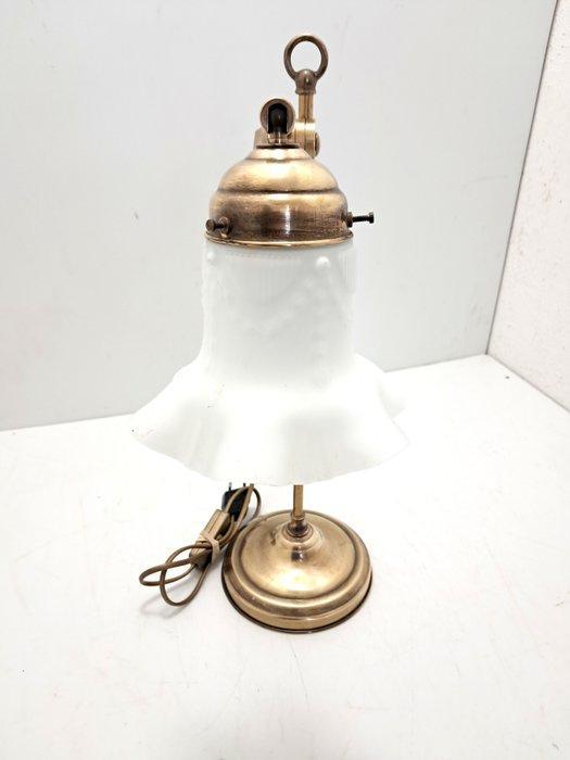 Staande lamp - Koper, Glas, Antiek en Kunst, Curiosa en Brocante