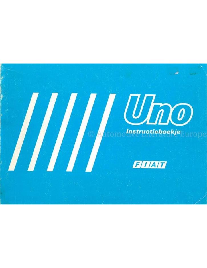1987 FIAT UNO INSTRUCTIEBOEKJE NEDERLANDS, Autos : Divers, Modes d'emploi & Notices d'utilisation