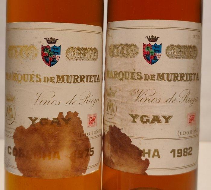 1975 & 1982 Marques de Murrieta, Ygay Blanco - Rioja Reserva, Verzamelen, Wijnen