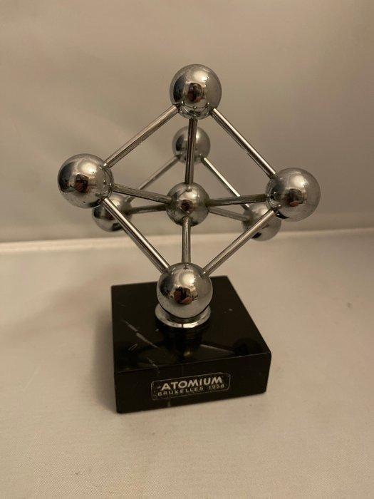 Beeldje - Expo 1958 Atomium - Verchroomd, Marmer, Antiek en Kunst, Kunst | Designobjecten