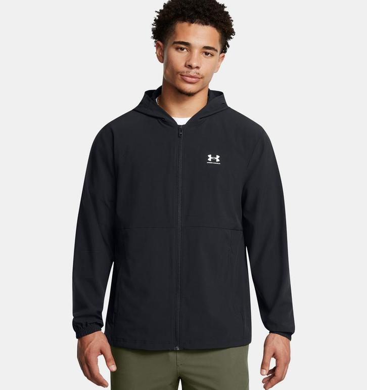 Under Armour Vibe Woven Jacket-Blk - Maat SM, Kleding | Heren, Truien en Vesten, Zwart, Nieuw, Maat 46 (S) of kleiner, Ophalen of Verzenden