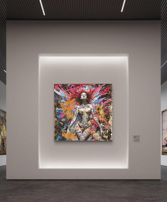 Nicole Lubbers - Comic Queen XL, Antiek en Kunst, Kunst | Schilderijen | Modern