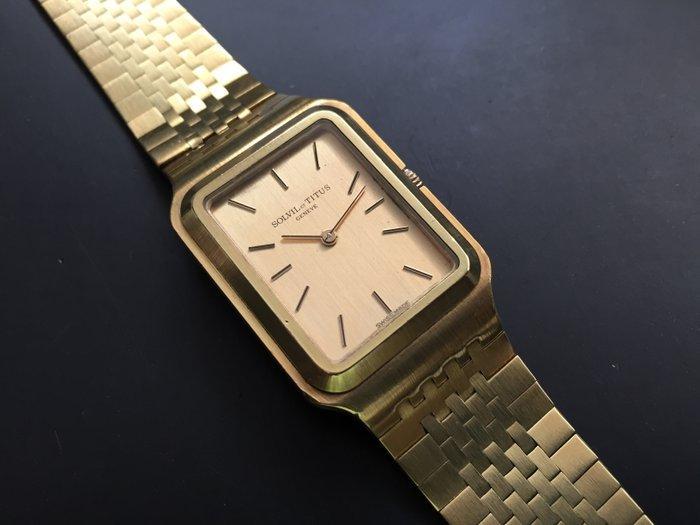 Solvil Et Titus - Dress Watch Mechanical Gold Plated 18k -, Handtassen en Accessoires, Horloges | Heren