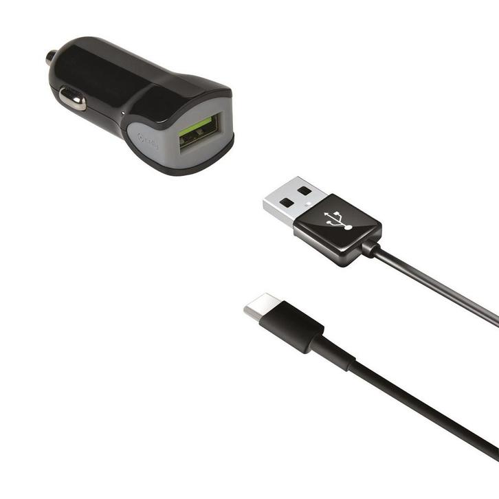 Celly Auto Telefoonlader 2.4A USB-C, Telecommunicatie, Autoladers, Nieuw, Verzenden