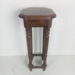 Plantentafel - Eik - bijzettafel - Piëdestal, Antiek en Kunst, Curiosa en Brocante
