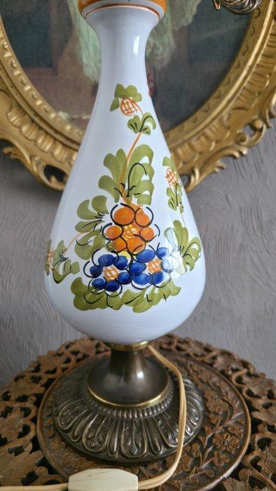 Tafellamp - Porselein, Glas, Messing, Antiquités & Art, Curiosités & Brocante