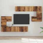 vidaXL Tv-meubelset 8 pcs Oud hout Medium 30.5 x 30 x 30 cm, Verzenden, Nieuw