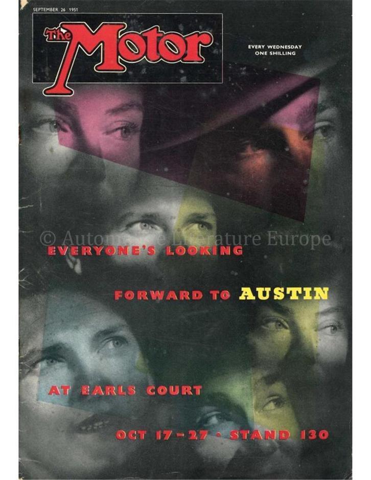 1951 THE MOTOR MAGAZINE 2589 ENGELS, Boeken, Auto's | Folders en Tijdschriften