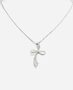 Ketting met hanger - 18 karaat Witgoud - 0.27ct. tw. Diamant