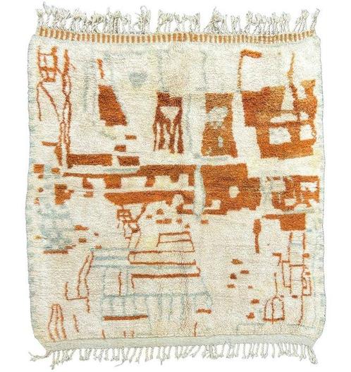 Berber, Abstract Marokkaans Patroon Wol Tapijt - Vloerkleed, Huis en Inrichting, Stoffering | Tapijten en Vloerkleden
